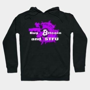 Buy Bitcoin and STFU Purple Hoodie